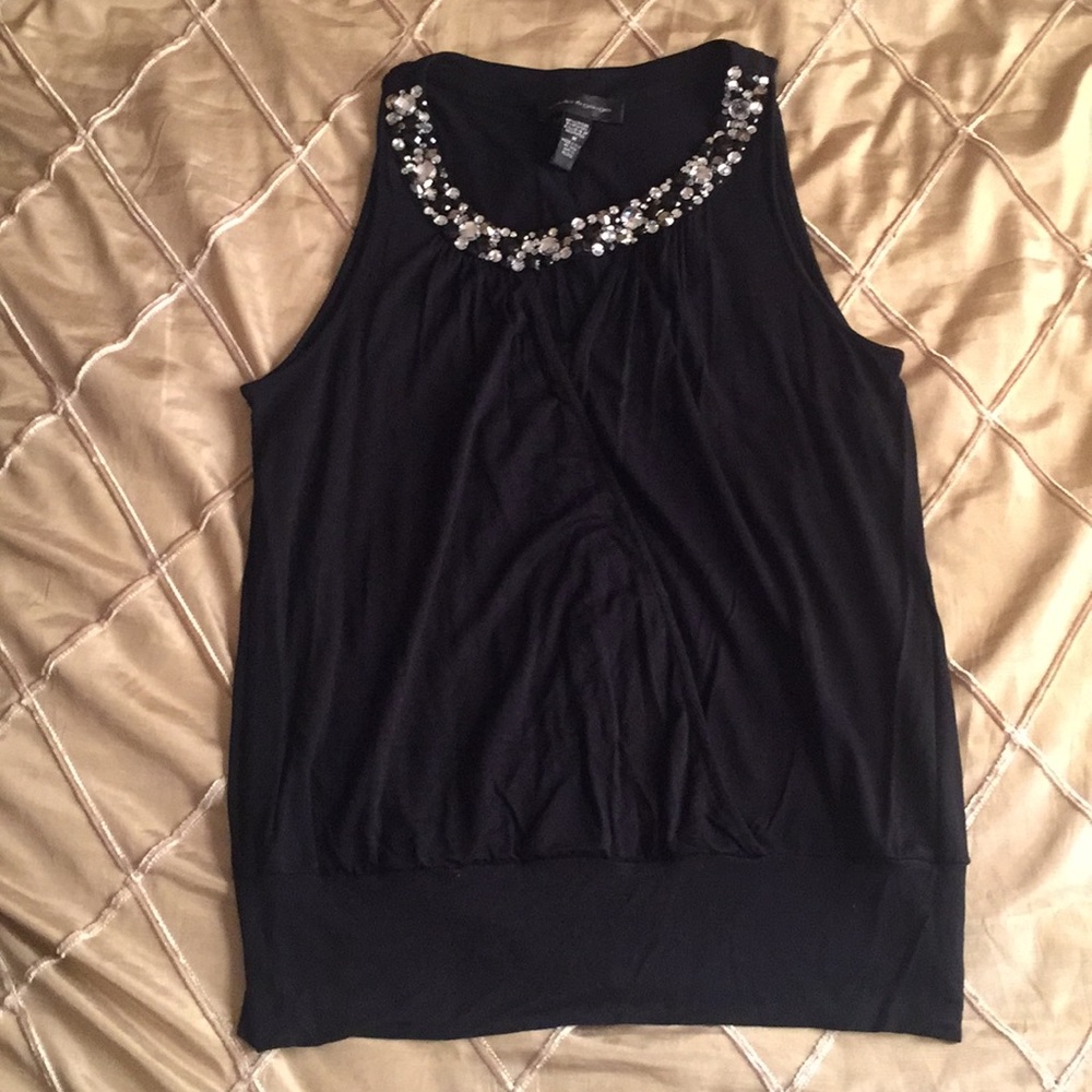Sleeveless beaded top